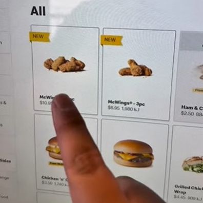 Aussie food content creator Adrian Widjy finds McWings in McDonalds West Ryde menu