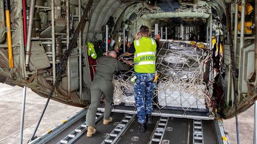 Supplies from Australia have begun arriving in PNG capital to assist with the nation's fight against COVID-19.