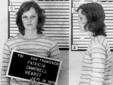 Patty Hearst's 1975 mugshot.