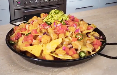 Poppin' nachos: KFC popcorn chicken nachos