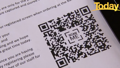 QR codes, like the one seen above, have become an important tool for recording patron details.