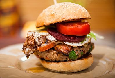 Big Aussie burger for barbecues