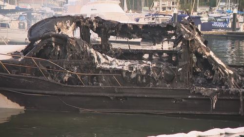 T﻿hree boats worth nearly $2 million combined have been destroyed by fire in Sydney's Northern Beaches.