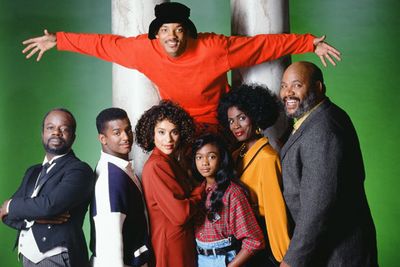 Now, this is a story all about how my life got flipped, turned upside down... <i>The Fresh Prince</i> turned rapper Will Smith into a TV star.<br/><br/>Top: Will Smith (Will). Bottom row: Joseph Marcell (Geoffrey), Alfonso Ribeiro (Carlton), Karyn Parsons (Hilary), Tatyana Ali (Ashley),y Janet Hubert (Vivian Banks) and James Avery (Philip).<br/><br/>Image: Getty