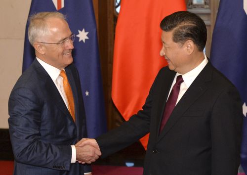 Like previous prime ministers, Malcolm Turnbull is careful not to get China's Xi Jinping offside. (AAP)