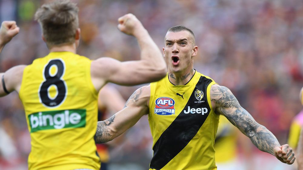 Richmond Tigers roar in AFL Grand Final to beat Adelaide Crows and win first flag in 37 years