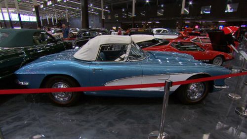 Strong interest is expected for lots such as the Ford Falcon XC Cobra, decked out in famous blue and white livery – number 397 from a production run of 400. (9NEWS)