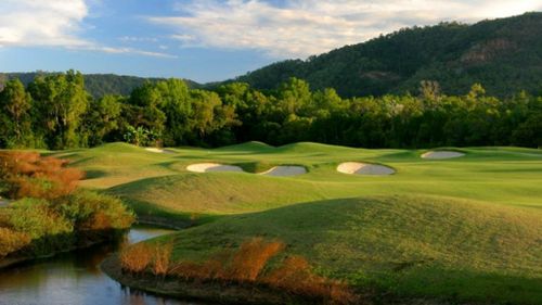 The golfer was bitten at the Palmer Sea Reef course in northern Queensland. (Supplied)