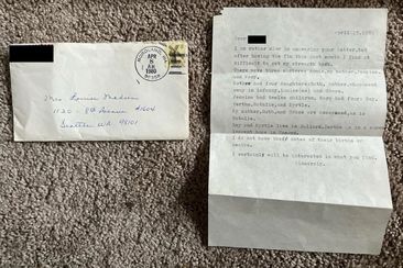 Person sends letter their great-grandmother wrote 43-years later