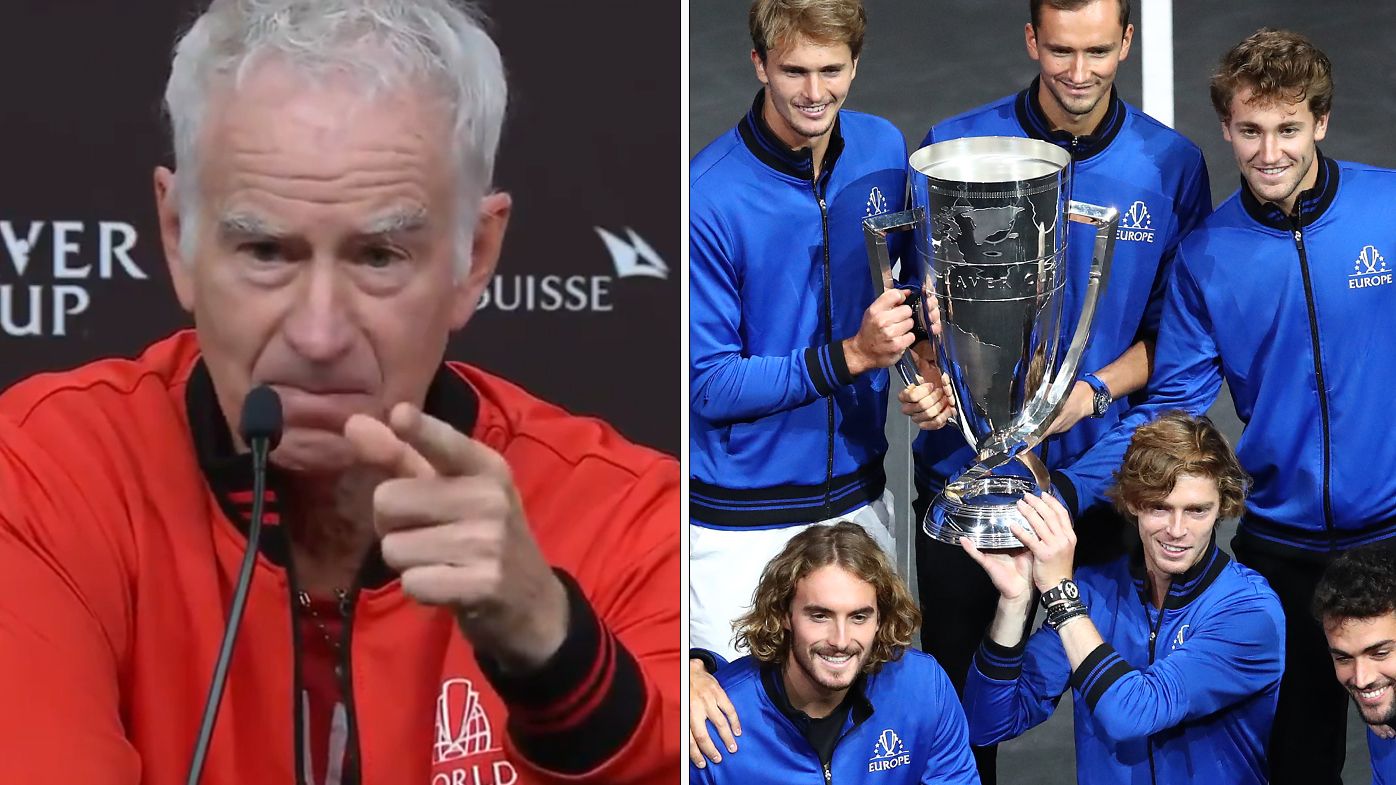 John McEnroe after Team World lost the Laver Cup