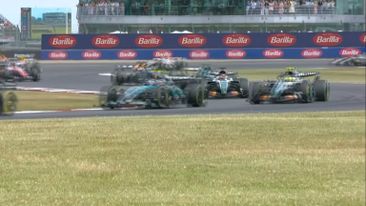 Russell mugs both McLarens in chaotic opening lap