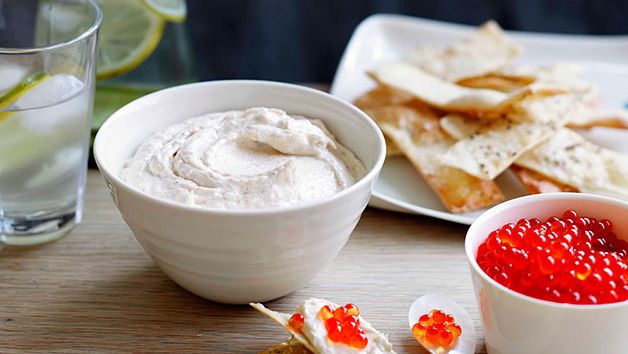 Real Deal Taramasalata With Salmon Roe And Black Pepper Water Crackers 9kitchen