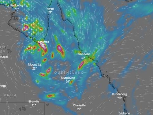 Rain is continuing to fall in Queensland and is set to continue into next week.