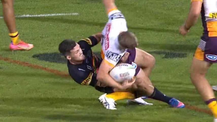 Megastar Panthers halfback Nathan Cleary avoids suspension for dangerous tackle