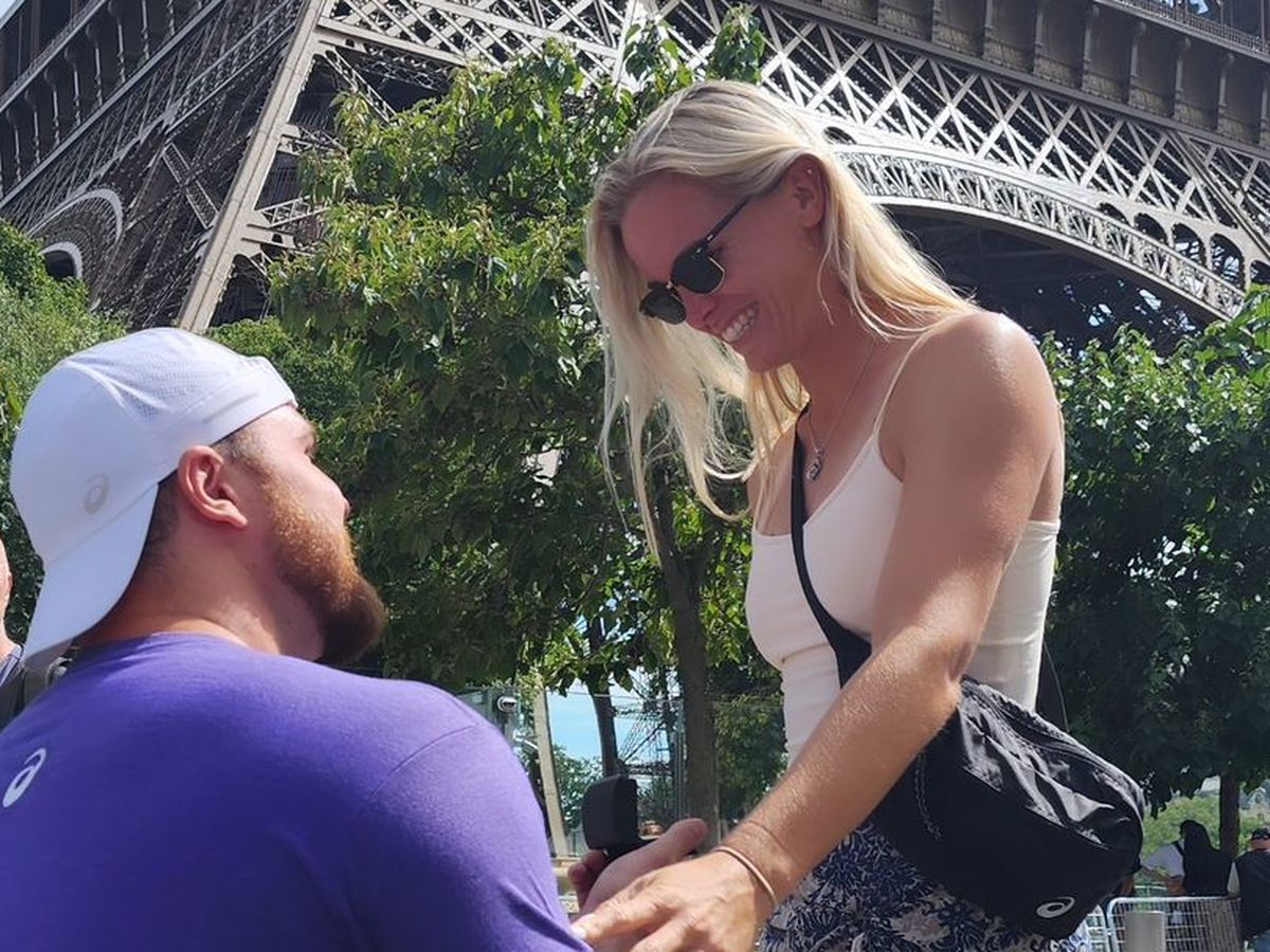 Paris Olympics 2024: US Olympian Payton Otterdahl proposes to girlfriend  Maddy Nilles under the Eiffel Tower - 9Honey