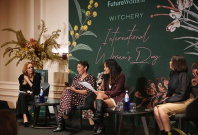 Future Women's International Women's Day Breakfast 2022. L-R: Karla Grant, Nardi Simpson, Madison Howarth and Dr Summer May Finlay.