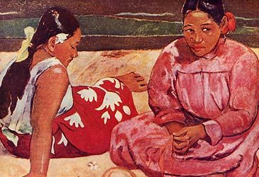 Which post-impressionist painted Tahitian Women on the Beach?
