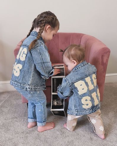 Lizzie Keiffer announces she is expecting a third child with a photo of her two daughters Mia and Lily.