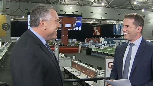 Treasurer Joe Hockey talks to Karl on the TODAY Show. (9NEWS)
