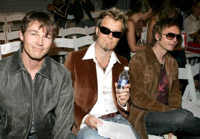 Singer of A-Ha Morten Harket  attends the Strenesse Spring 2006 fashion show  during Olympus Fashion Week at Bryant Park September 11, 2005 in New York City.