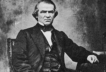 When did Andrew Johnson proclaim the end of the American Civil War?