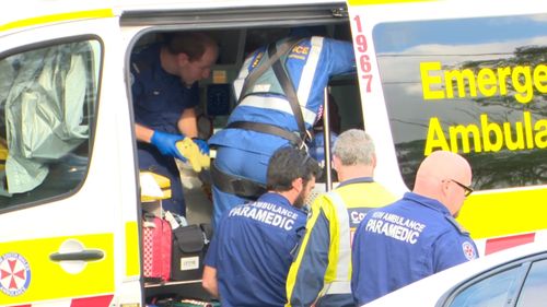 The five-month-old has been rushed to Westmead Children's Hospital. Picture: 9NEWS