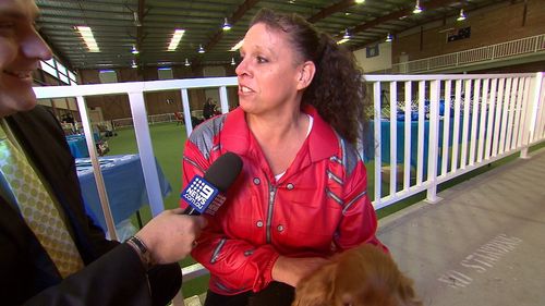 Carol Buxton and Kenny the cocker spaniel performed to Michael Jackson's "Beat It". Picture: 9NEWS