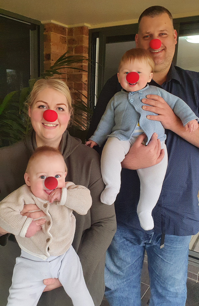 Catherine and Julian with Theodore and Oscar