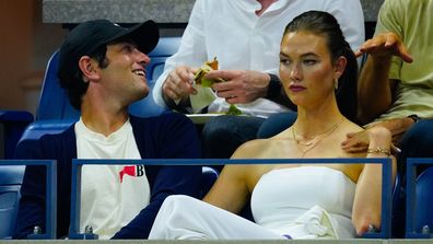 NEW YORK, NEW YORK - SEPTEMBER 06: Josh Kushner and Karlie Kloss are seen at the 2023 US Open Tennis Championships on September 06, 2023 in New York City. (Photo by Gotham/GC Images)