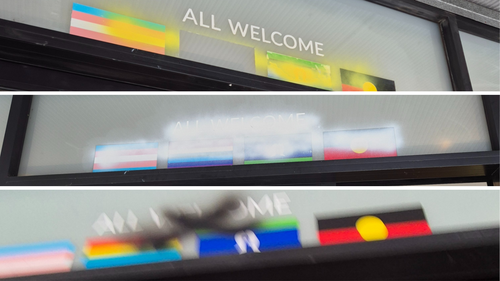 Mï»¿onths after racist graffiti was splattered across Sydney's Inner West, the local council and community have responded with a signpost declaring that "racism is not welcome".