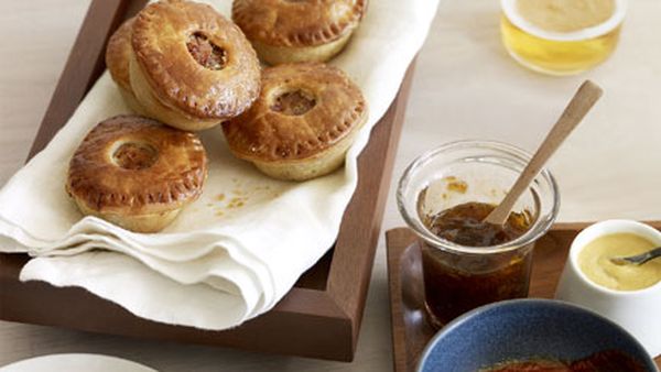 Ale and cider pork party pies