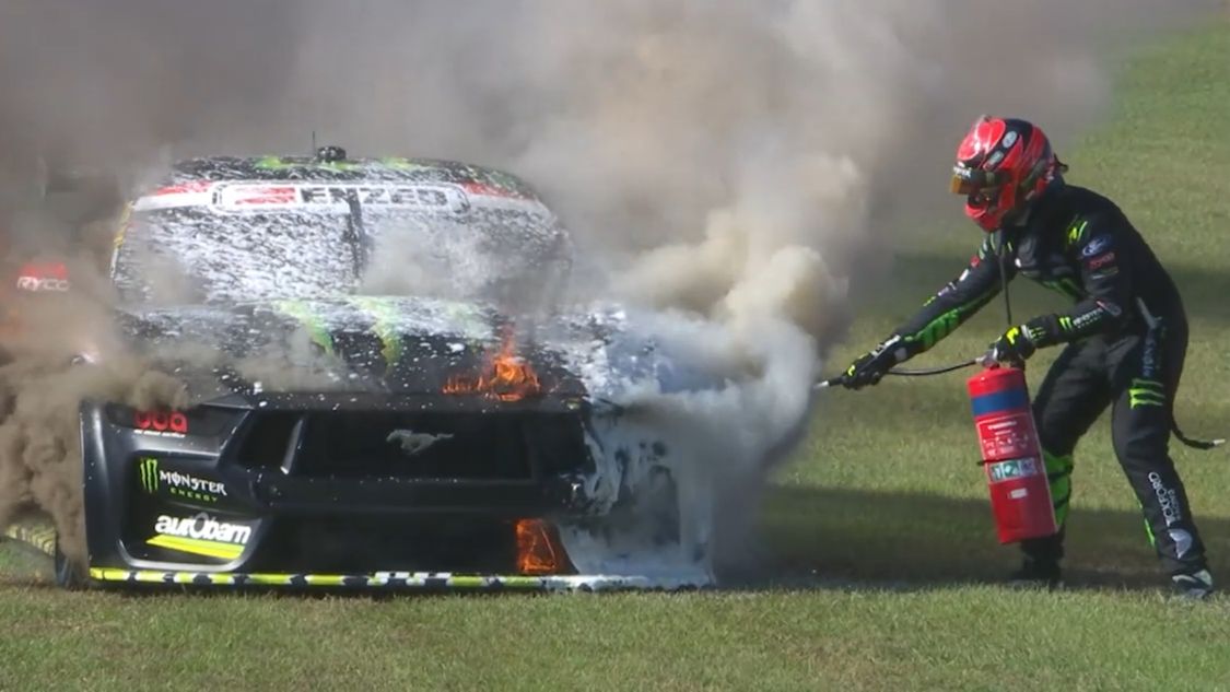 Tickford Racing shifts blame for enormous fire that nearly destroyed $1 million Supercar