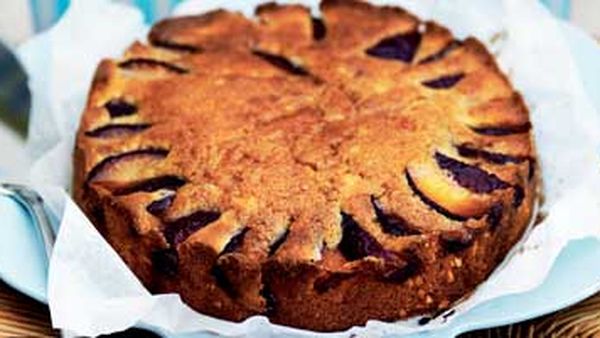 Red plum cake