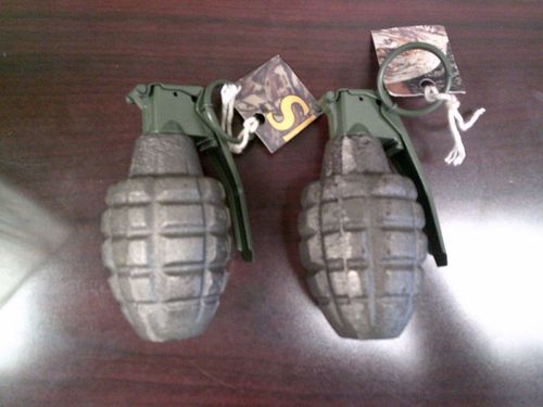 The two grenades were found in a bag belonging to a man from Japan.