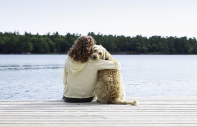 The couple were soon fighting over their dog Hudson.