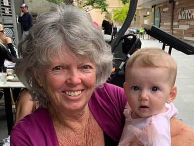 Karl Stefanovic, mother Jenny, meets granddaughter Harper, Instagram photo