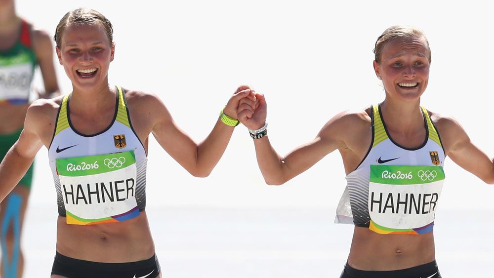 German twin ststers Anna and Lisa Hahner. (Getty Images)