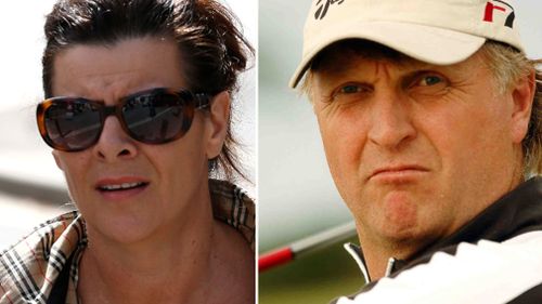 Linda Brooks outside the Brisbane court, and Neil Brooks in 2005. (AAP) 