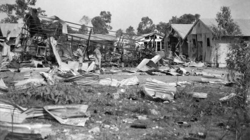 At least 252 service personnel and civilians were killed after more than 260 Japanese fighters and bombers hit Darwin. 