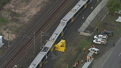 State Government said no one was hurt in the incident, and added that it was not the fault of the train. (9NEWS)