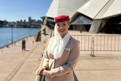 Emirates flight attendant Brittany James