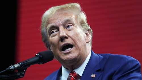 Former President Donald Trump speaks during the National Rifle Association Convention, Saturday, May 18, 2024, in Dallas. (AP Photo/LM Otero)