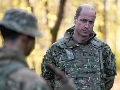 prince william dressed in camouflage gear