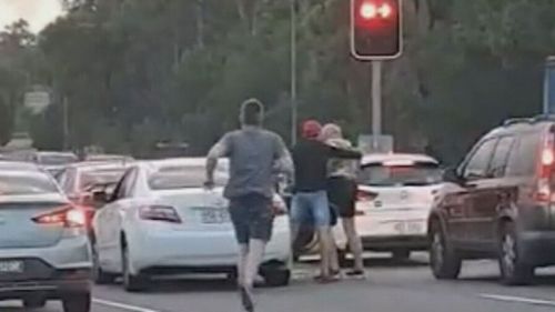 Road rage incident turns violent at Queensland intersection