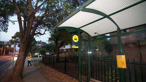 The man exited a bus some 20 minutes after the woman left Merrylands Train Station.