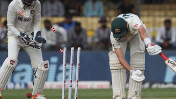 Australia&#x27;s Marnus Labuschagne is bowled during the first day of third Test.