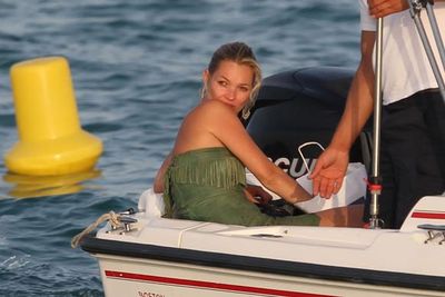 After a holiday in Australia, Kate unwound in St Tropez