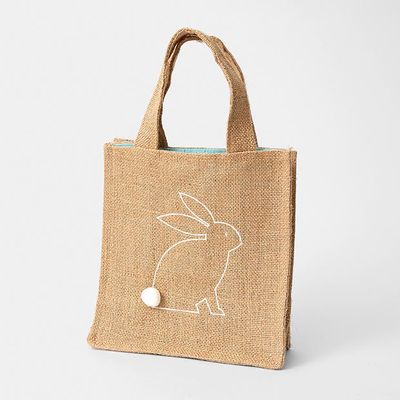 <a href="https://www.target.com.au/p/hessian-bag-with-bunny/59950080" target="_blank">Target Hessian Bag with Bunny, $5.</a>