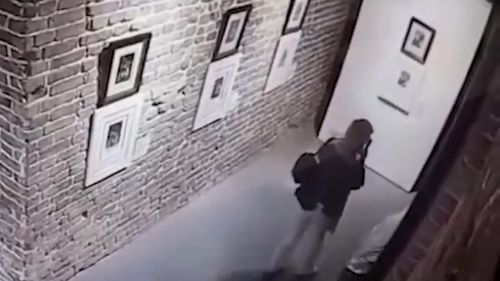 A young woman taking a selfie has damaged a drawing by prominent Spanish artist Salvador Dali at a gallery in the Russian city of Yekaterinburg, according to state media.