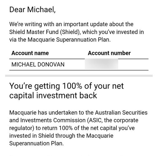 Email sent from MIML (Macquarie Bank) subsiadary
